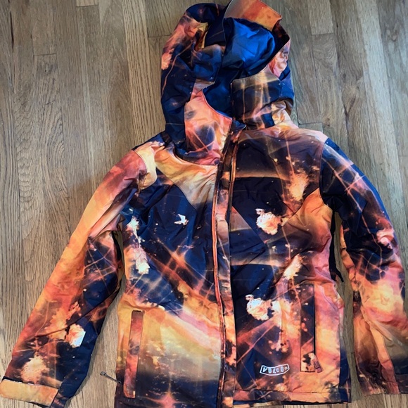 Volcom Snow Jacket - YL - Orange and black - Picture 14 of 15